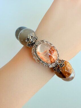 Chunky Natural Stone Bracelet | Statement | One of a Kind